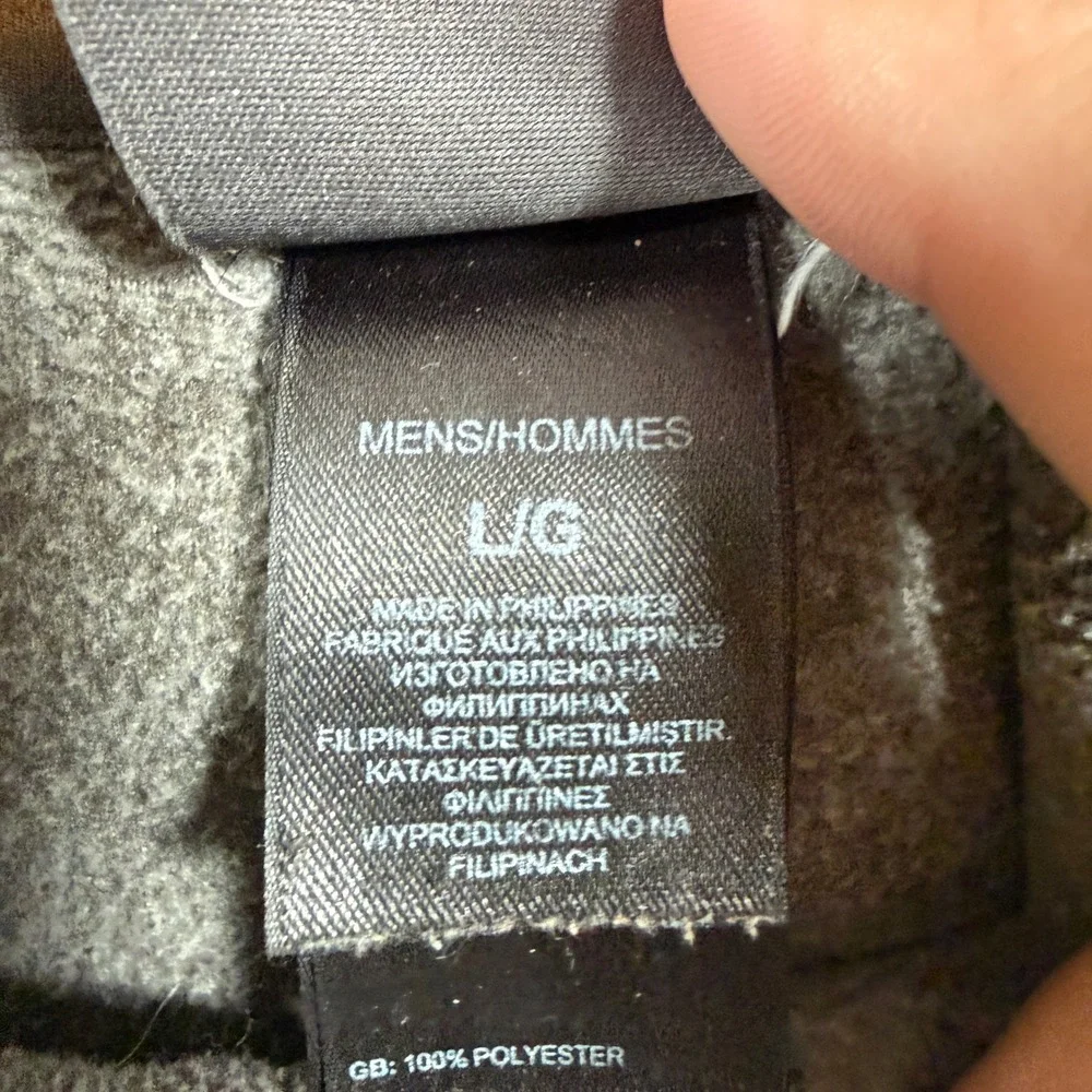 The North Face Sweater Men Large Gray TKA 100 Fleece 1/4 Zip Sweatshirt Pullover